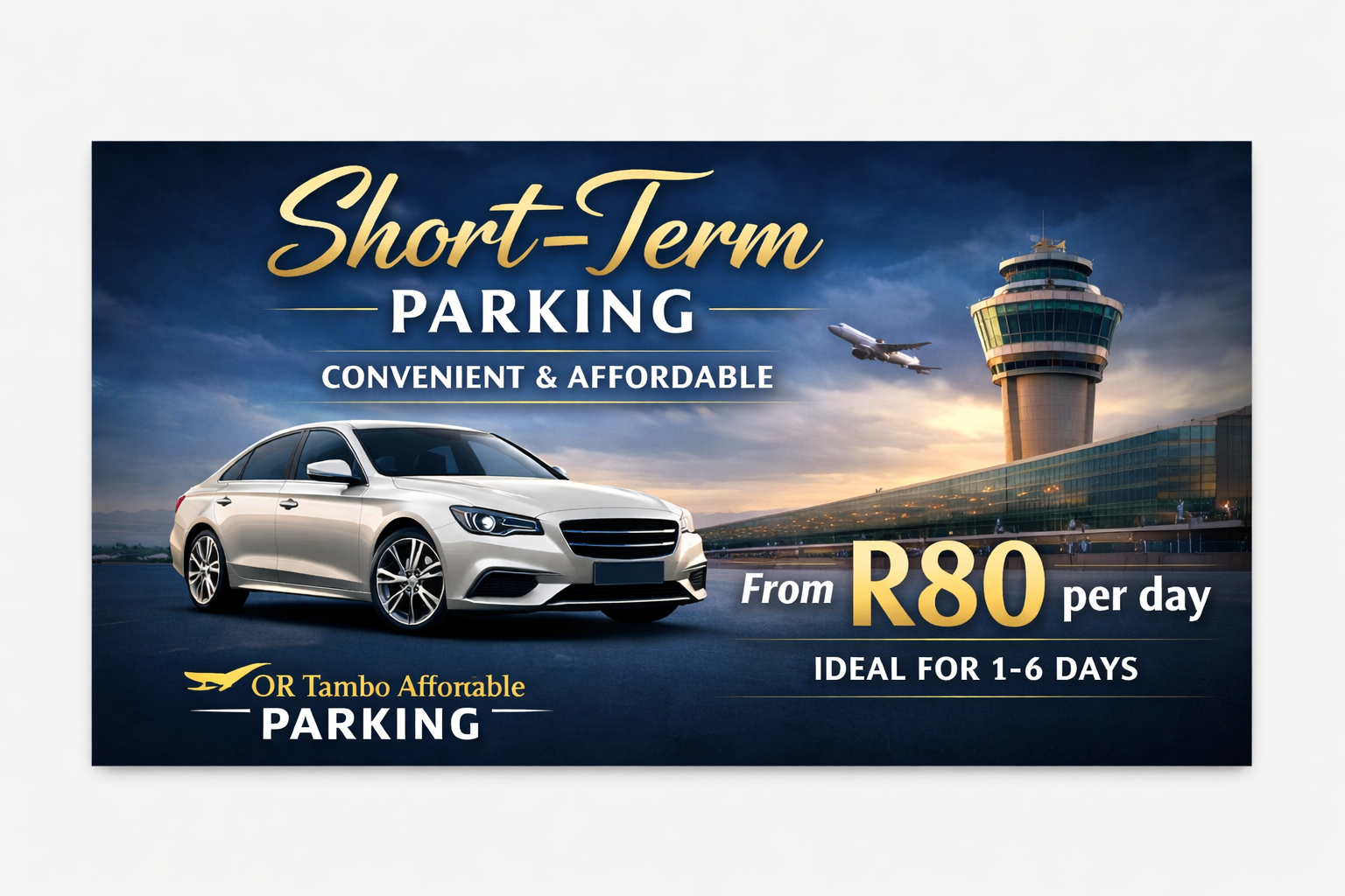 Short term parking near OR Tambo Airport